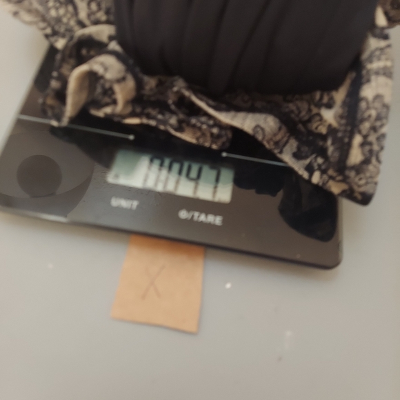 Forever 21 lace print bodycon dress stretch nylon sheer w/ slip lining Sz small - Picture 8 of 8